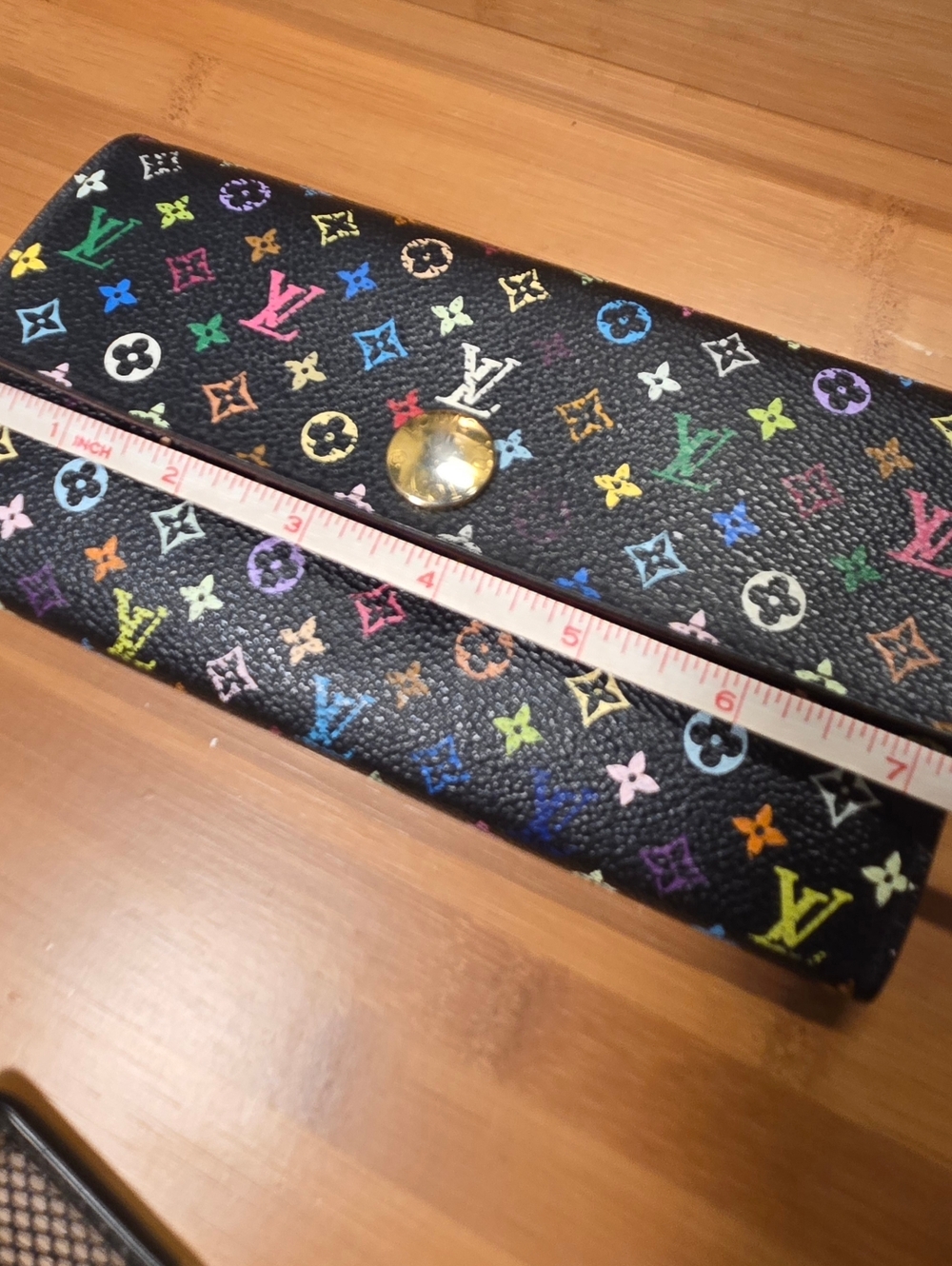 LOUIS VUITTON MULTICOLOR PORTEFEUILLE SARAH LONG WALLET - Picture 14 of 15